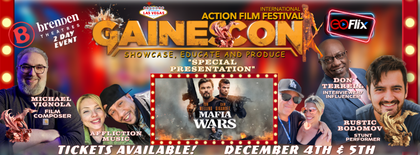 GainesCon Action Film Festival - LIVE STREAM ONLY banner